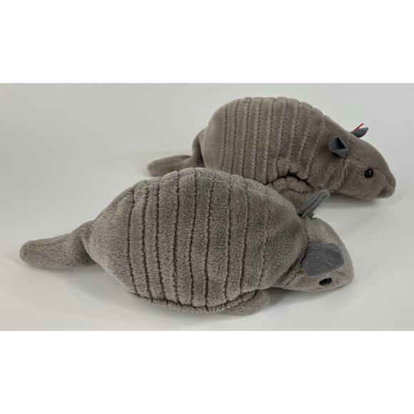 Ty Beanie Babies Bundle (2pcs) Of Tank The Armadillo - Picture 3 of 11